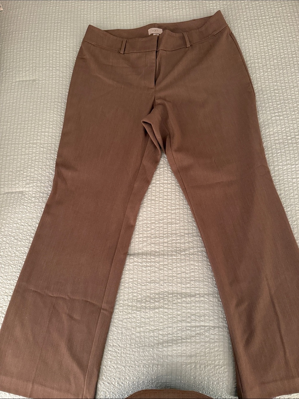 Women’s Khaki Brown Flared Pants